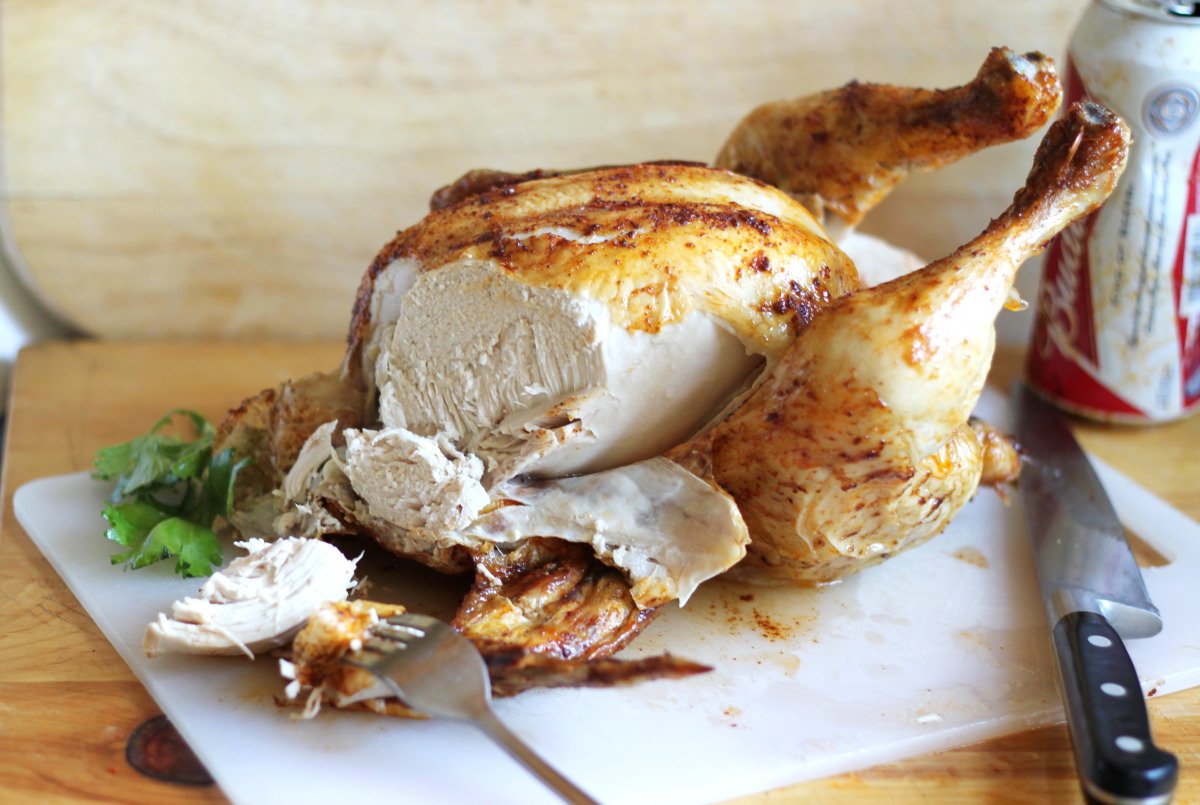How to Cook an Oven-Roasted Beer Can Chicken image