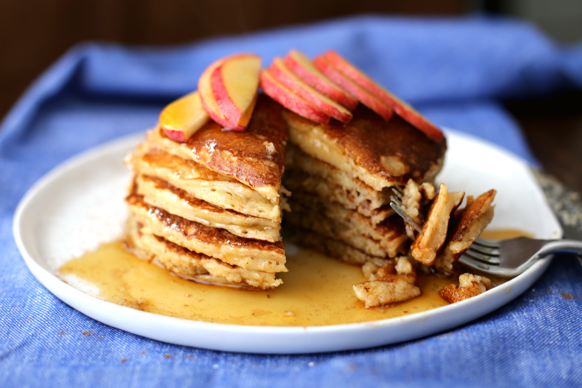 Healthy Applesauce Pancakes With No Sugar Added-image
