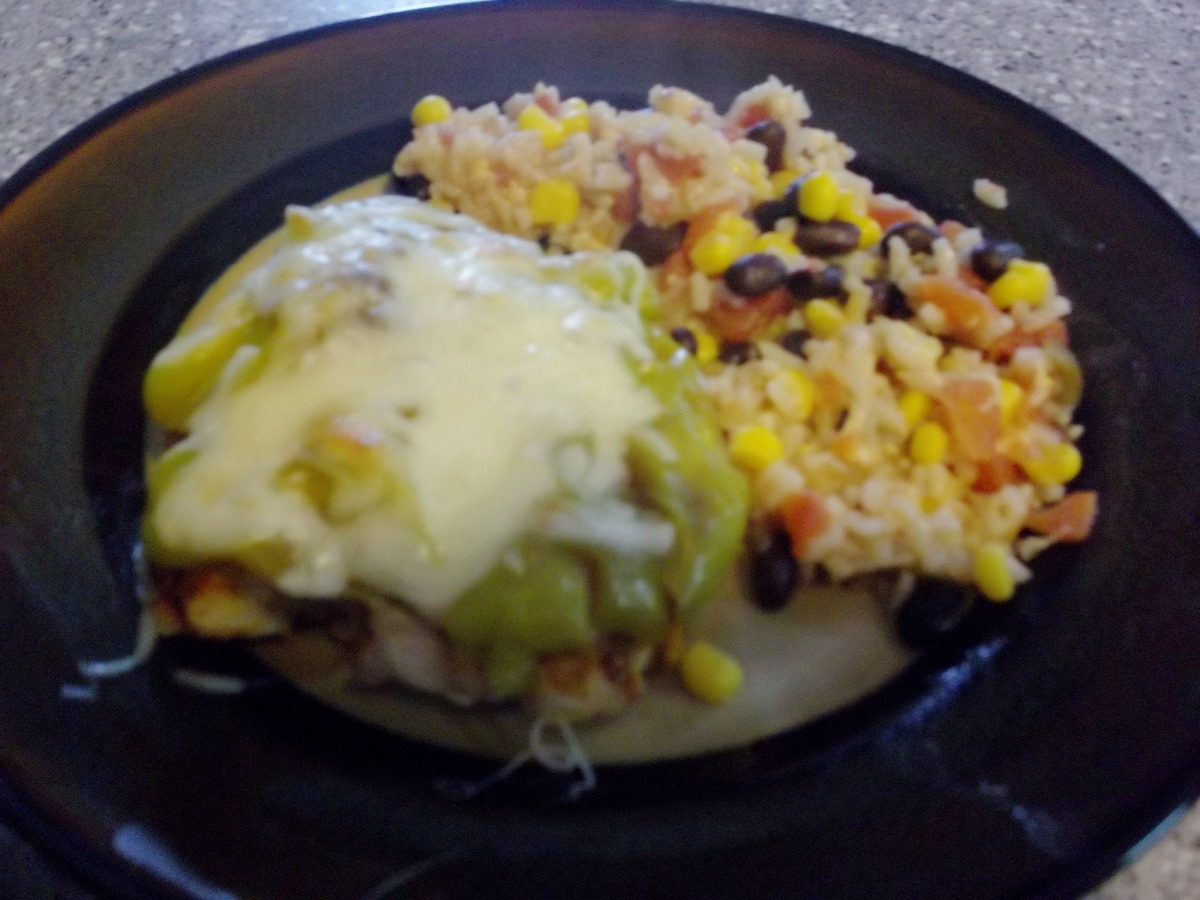 Smothered Green Chili Pepper Chicken image