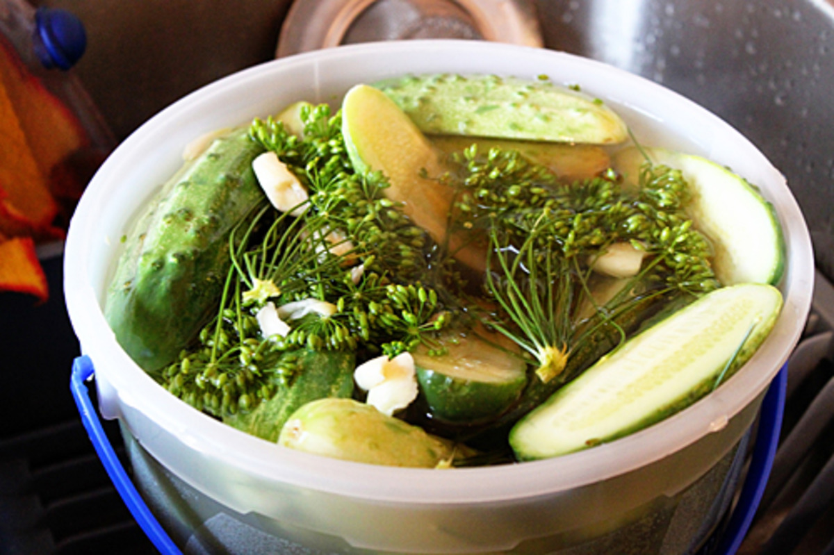 Refrigerator Garlic Dill Pickles image