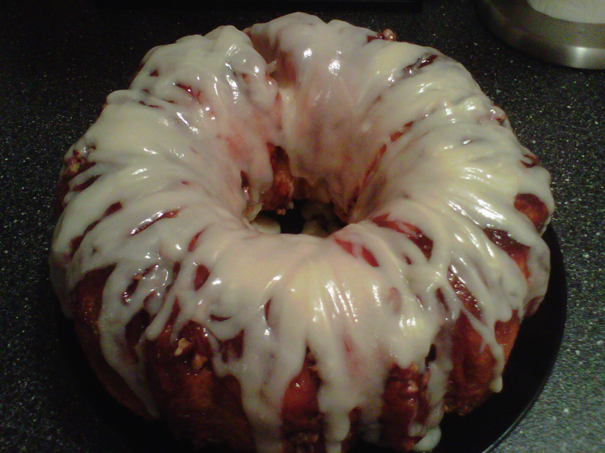 Sticky Bun Breakfast Ring With Cream Cheese Icing Recipe