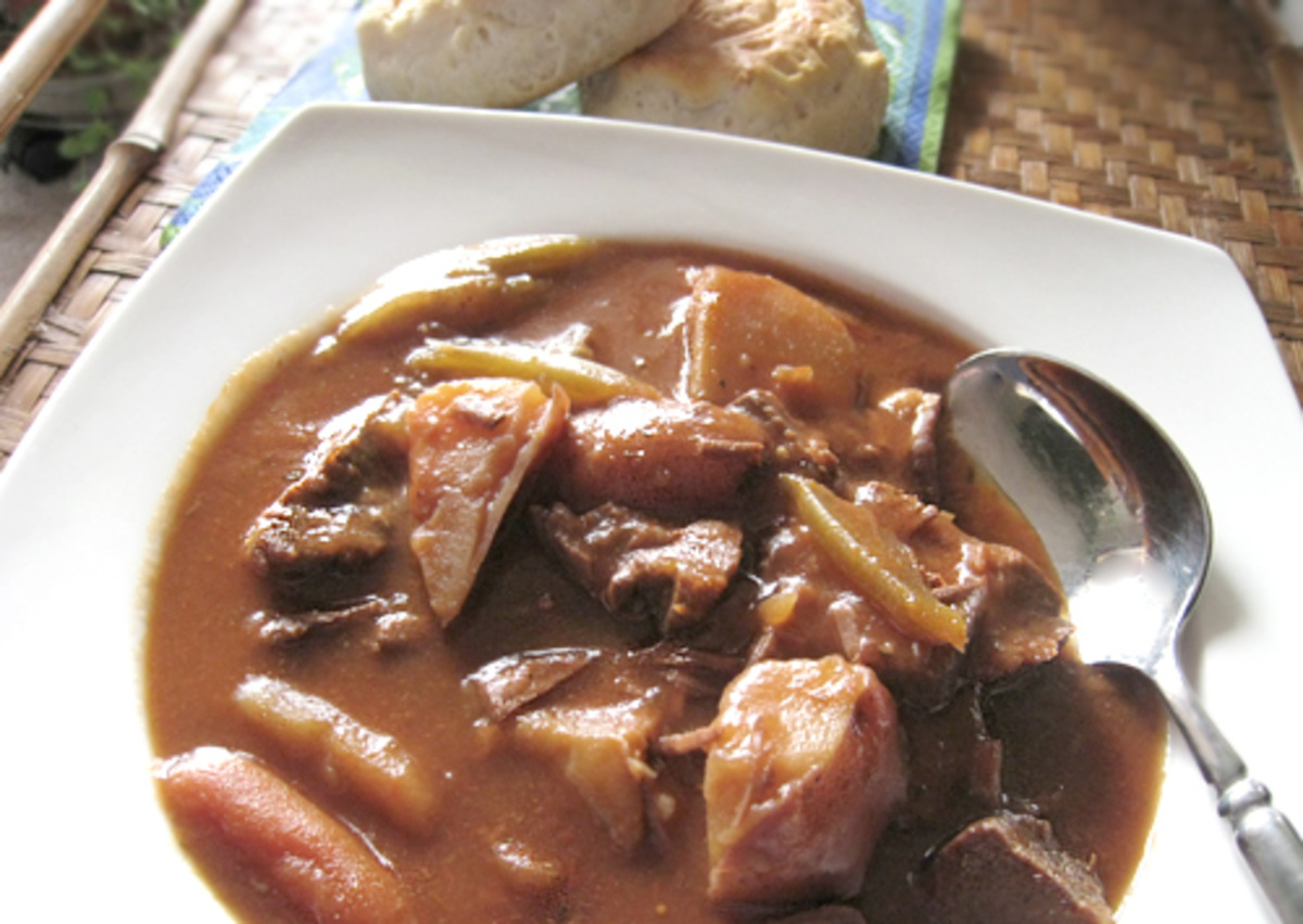 Easy Italian Beef Stew (Crock Pot)