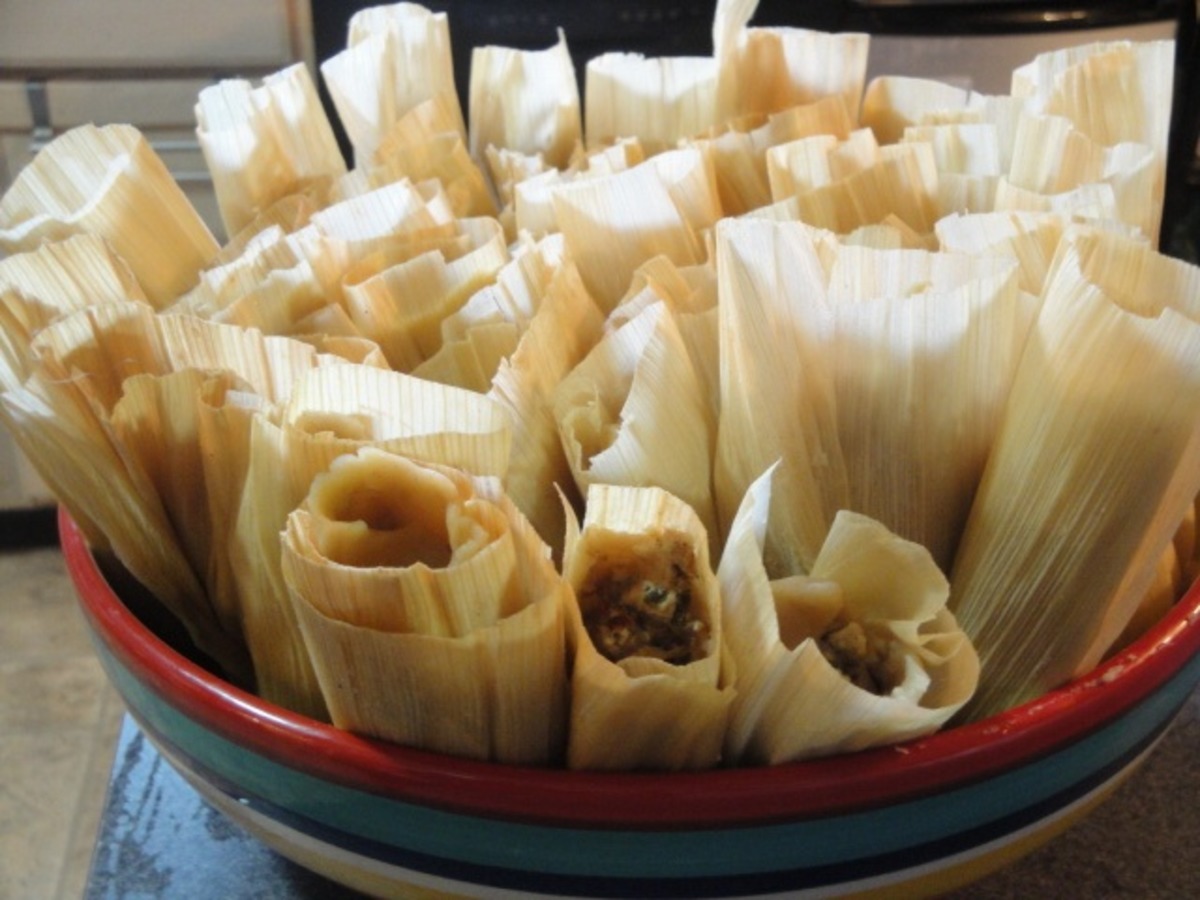 Green Chili, Chicken & Cheese Tamales Recipe