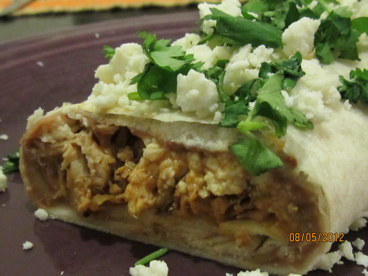 Chicken and Bean Burritos