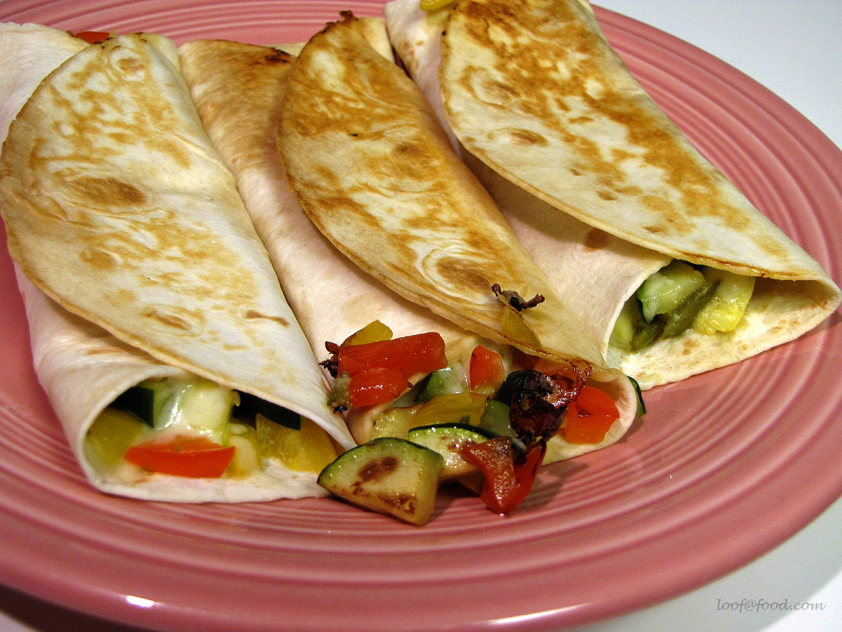 Grilled Vegetable Tortillas