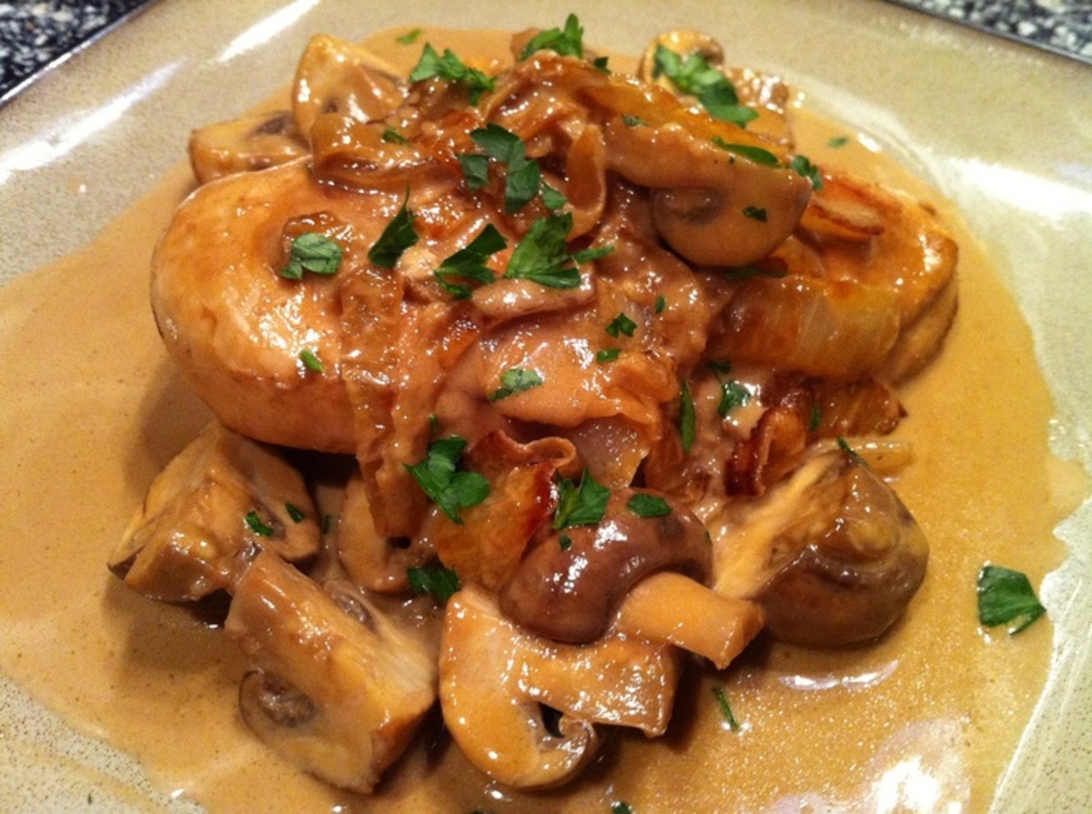 Pan Seared Chicken With Balsamic Cream Sauce image