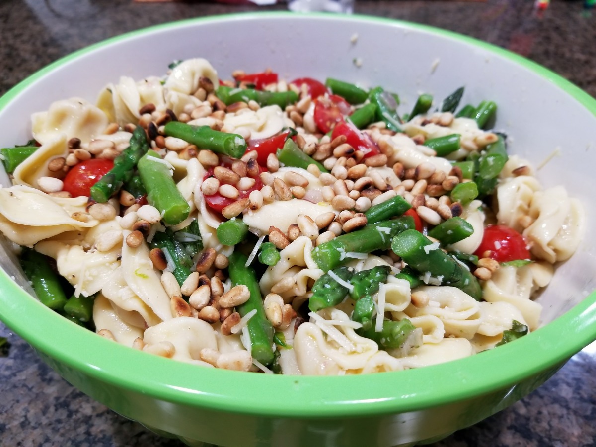 Tortellini Salad With Asparagus And Fresh Basil Vinaigrette Recipe