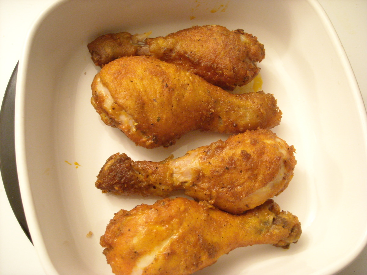 Oven Fried Drumsticks Recipe Food