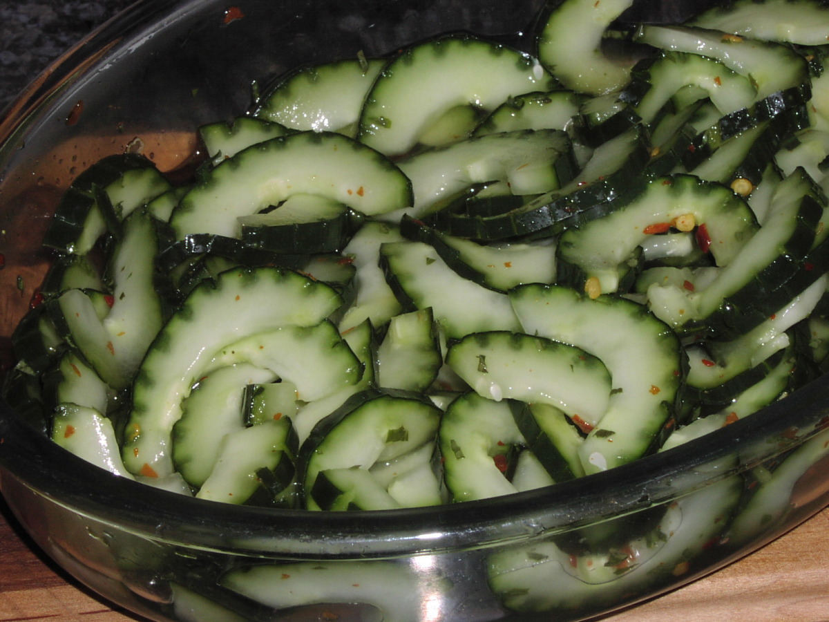 Cucumber Salad with Mint - Once Upon a Chef
