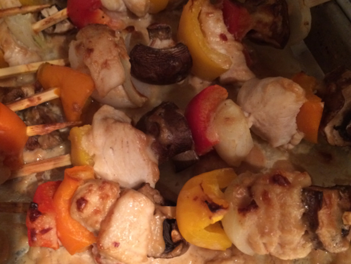 Chicken Satay W/Peanut-Coconut Sauce