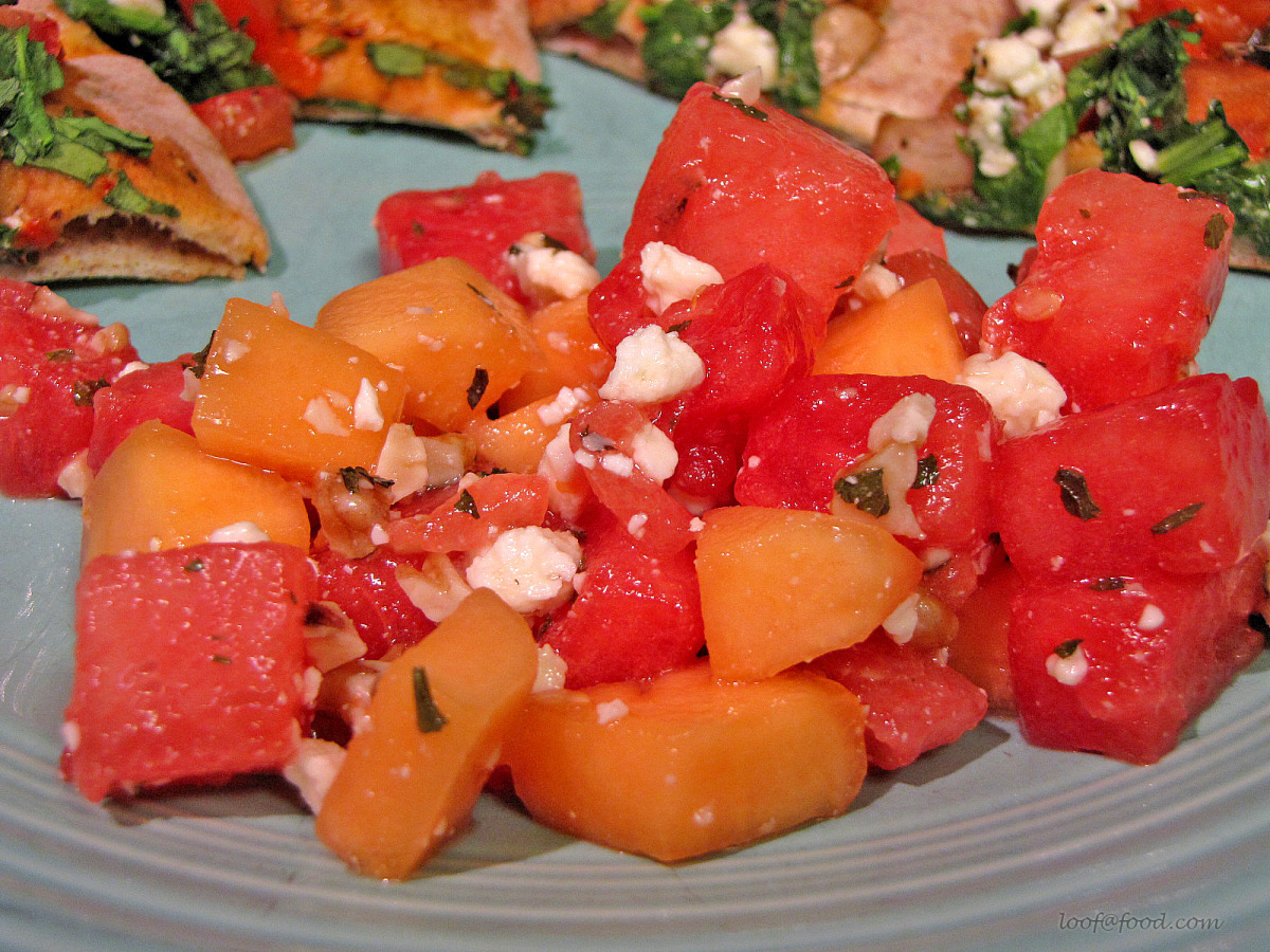 Cantaloupe and Watermelon Salad image