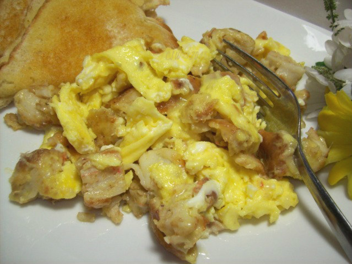 Crab Cake & Egg Scramble_image