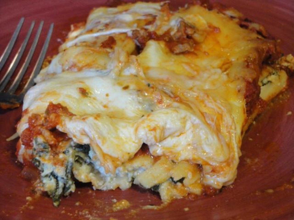 Spinach & Cheese Stuffed Manicotti image