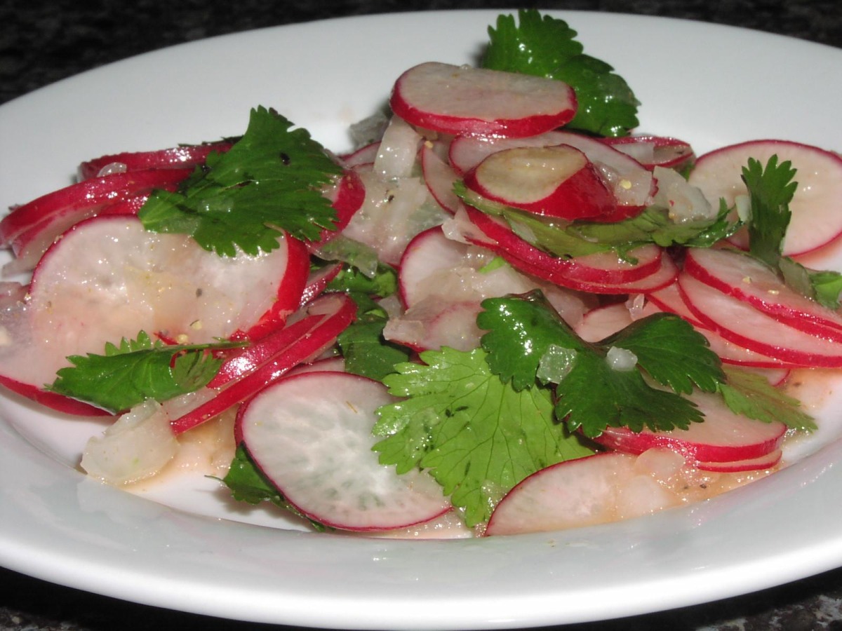 Citrusy Radish and Cilantro Salad