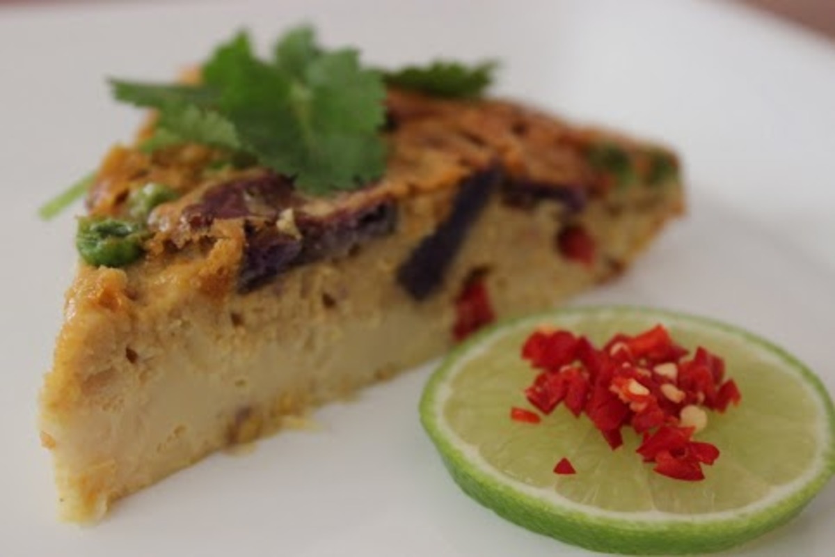 Crustless Gluten-Free Thai Massman Curry Quiche-image