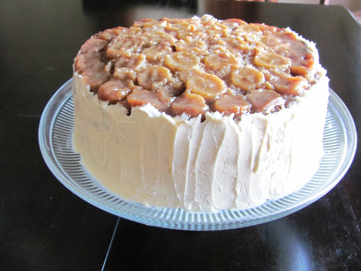 Double Layer Bananas Foster Upside Down Cake Recipe