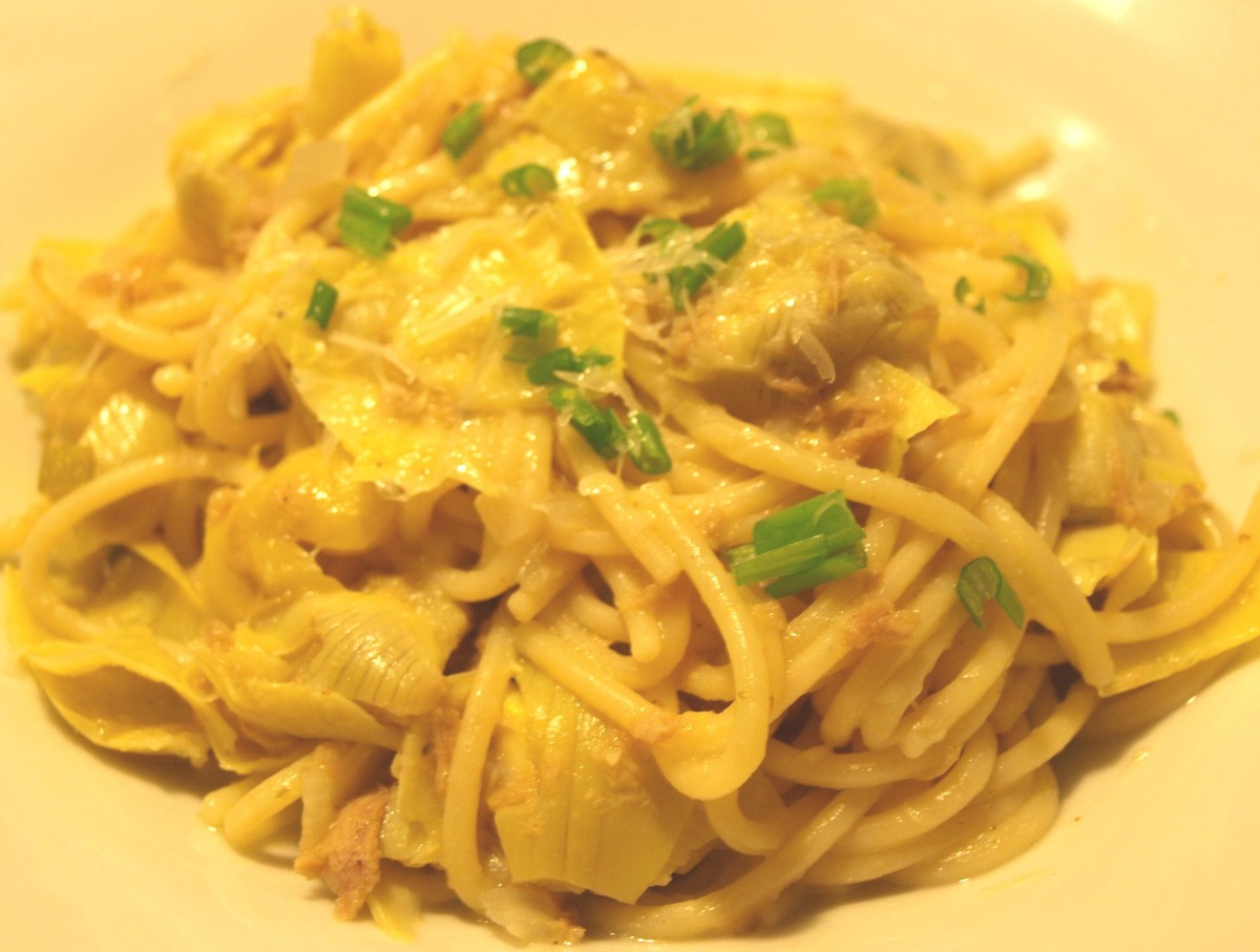 Artichokes And Tuna Pasta Sauce Rachael Ray Recipe Food Com