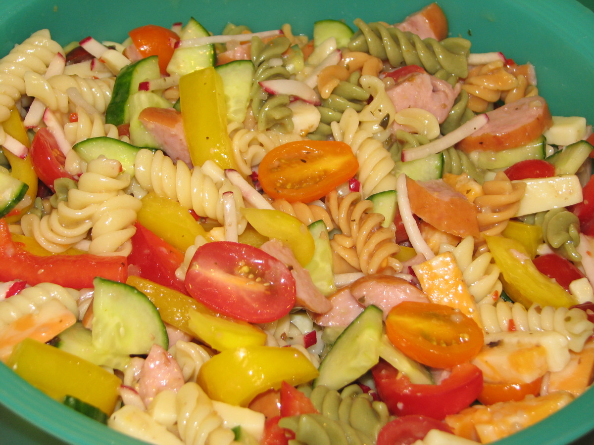 Mom's Keilbasa Pasta Salad