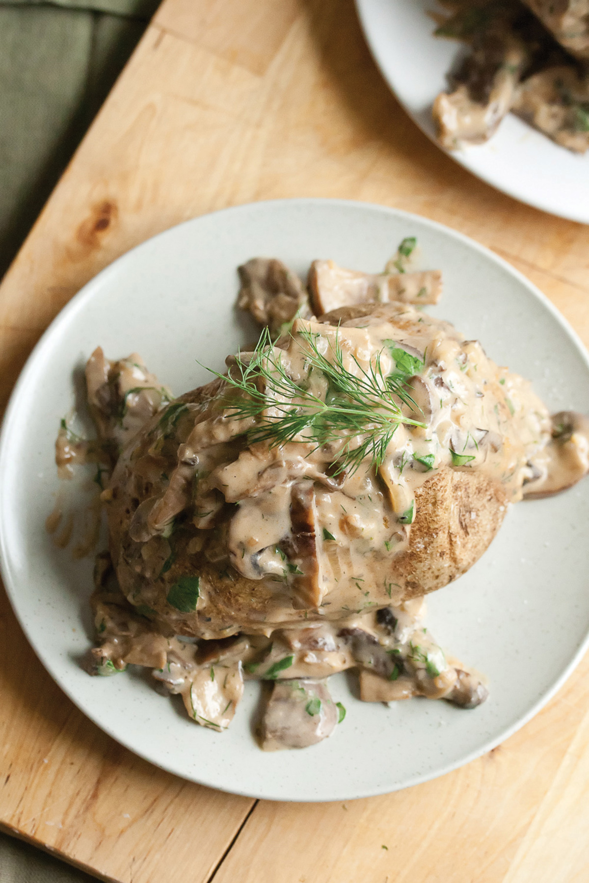 Baked Potatoes With Creamy Mushroom Ragout image
