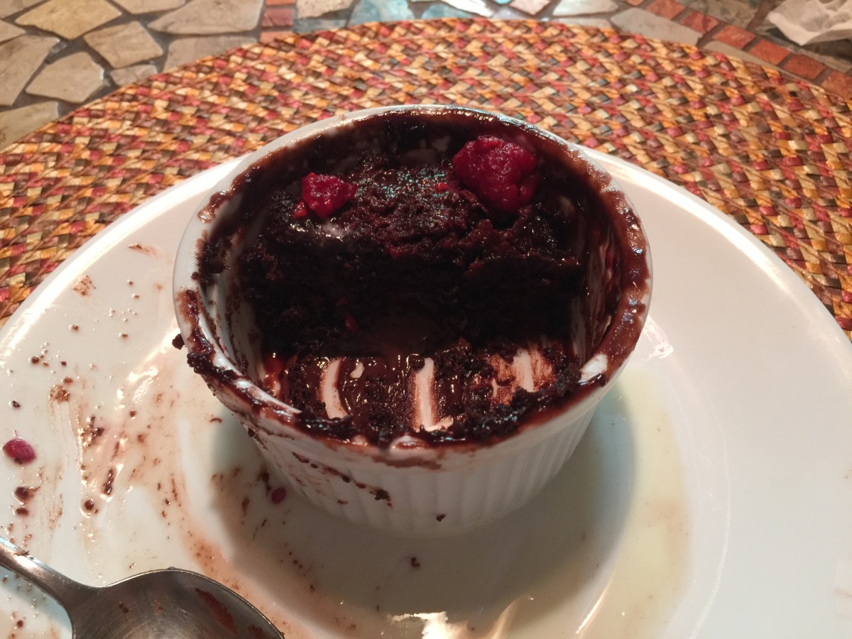 Order your Carnival Chocolate Melting Cake with a side of peanut butter, yo  - Picture of Carnival Vista, World - Tripadvisor