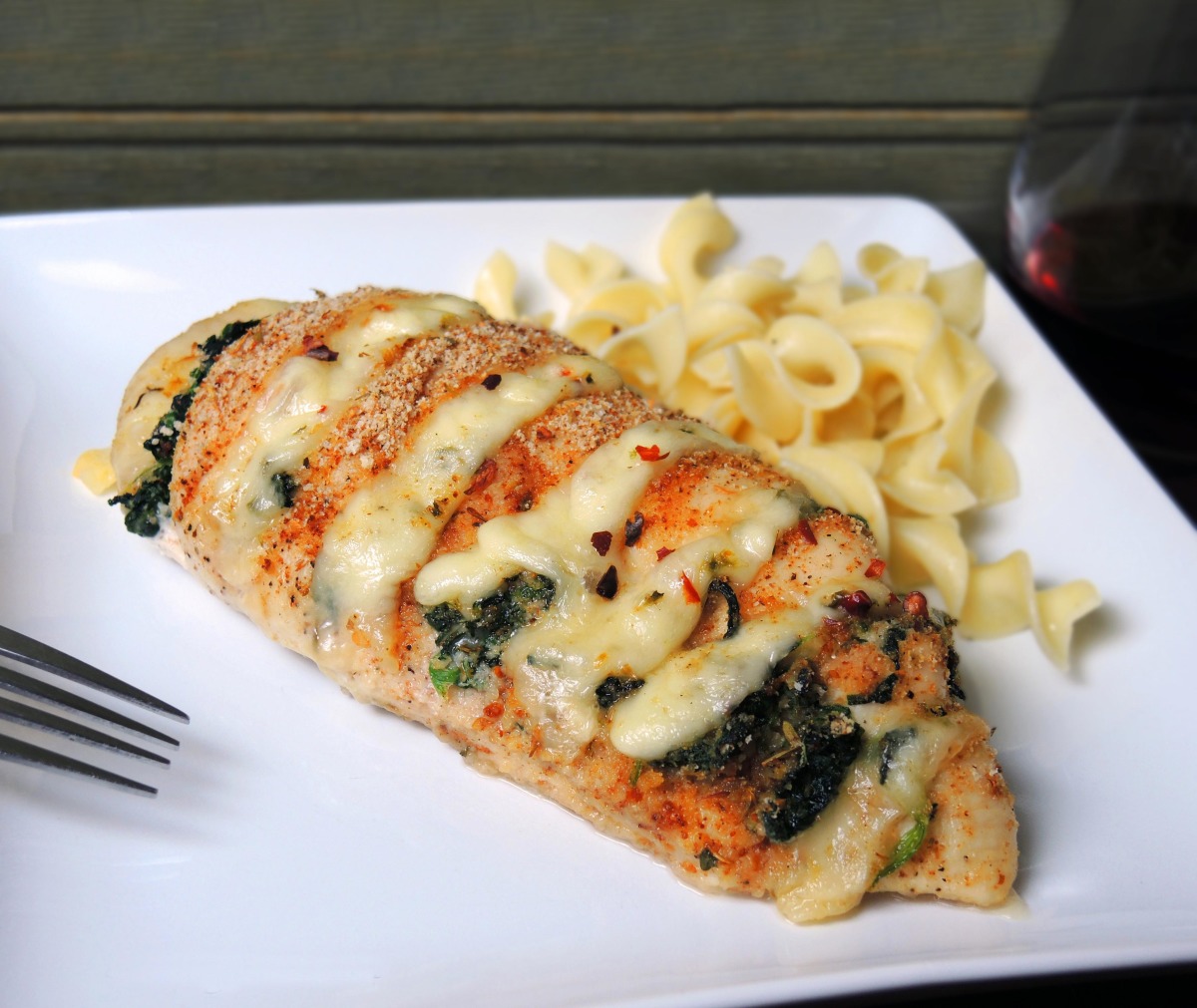 Hasselback Chicken -- Cajun With Pepper Jack & Spinach_image