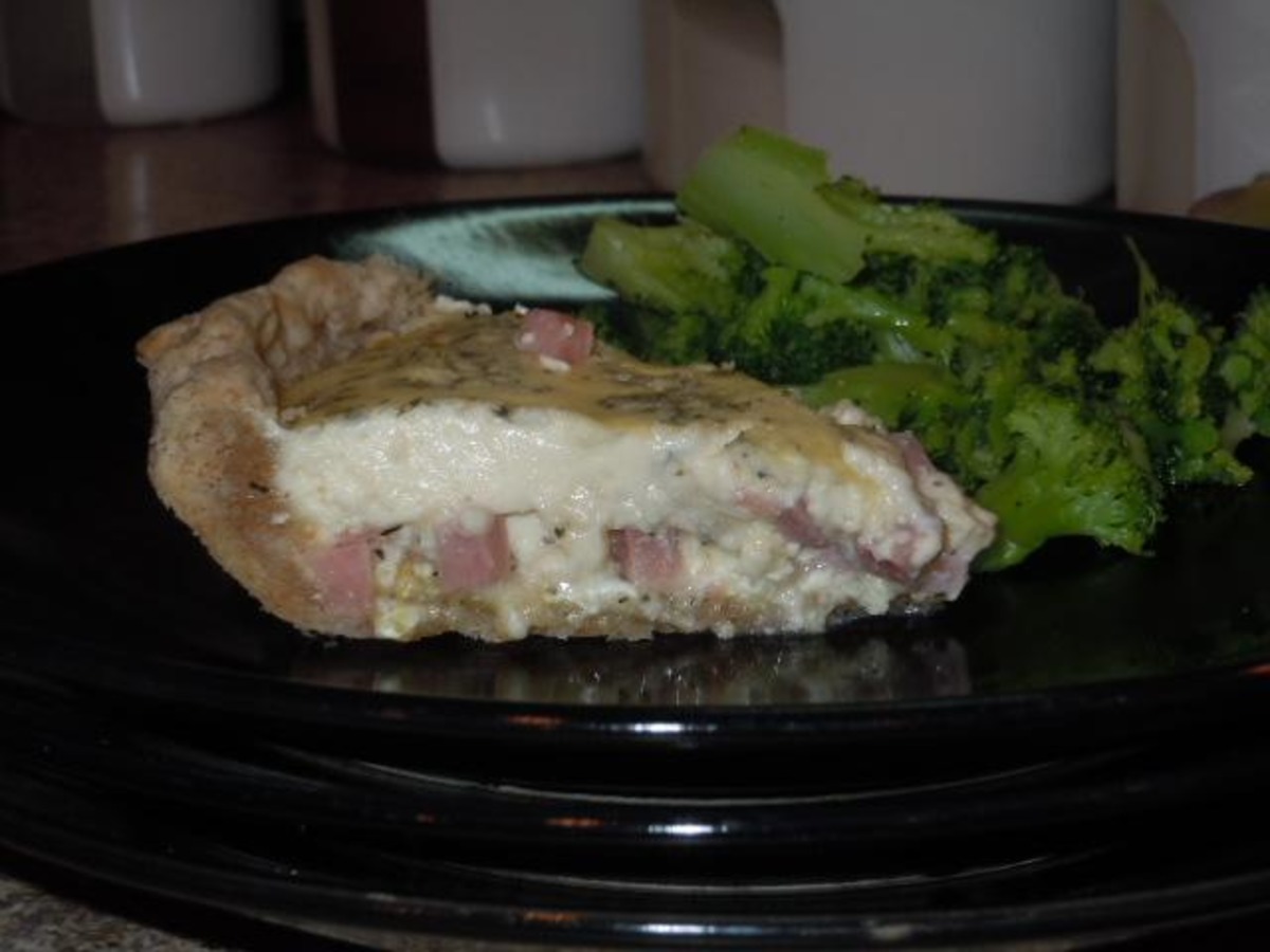 Ham and Basil Quiche Recipe