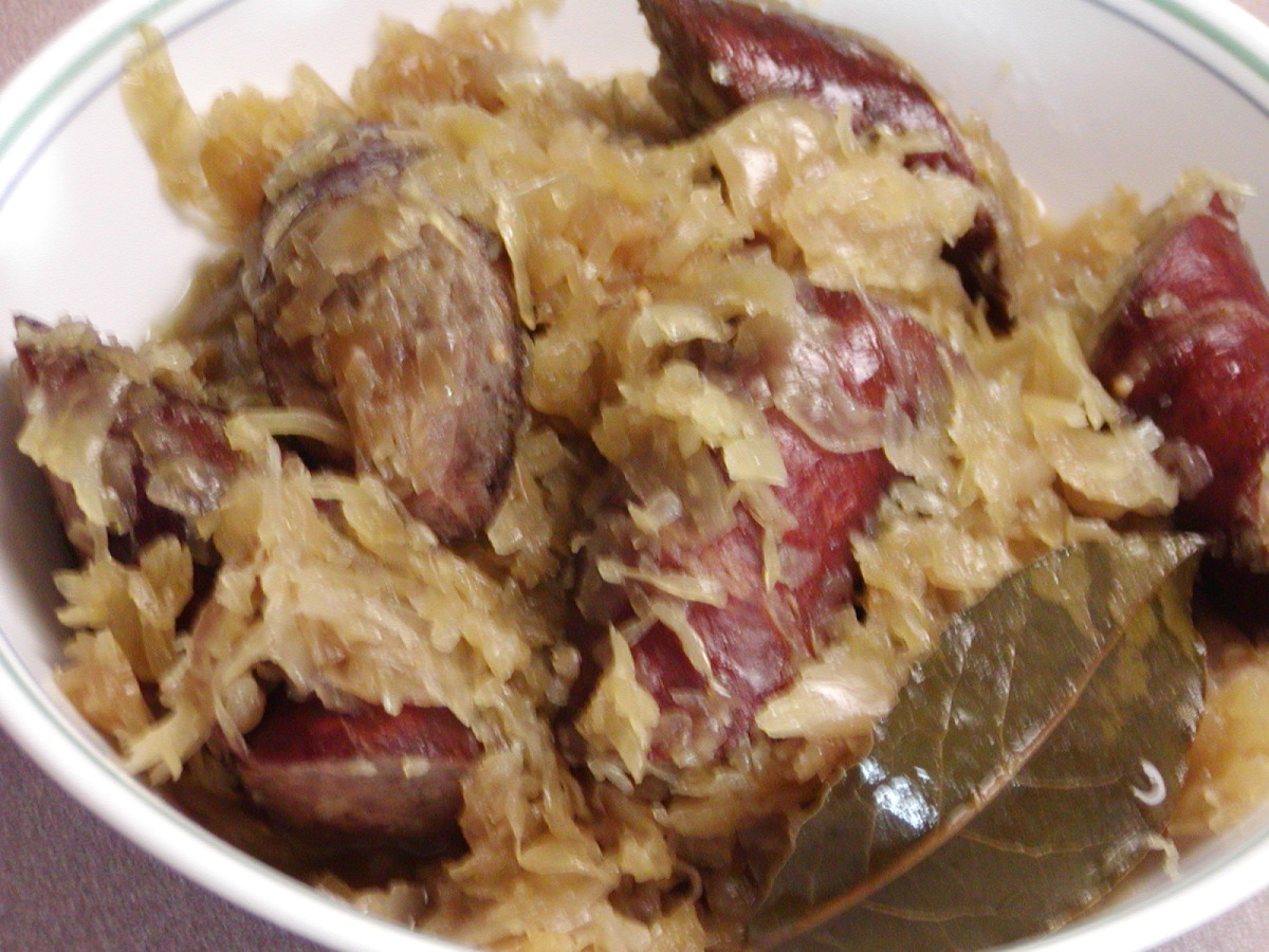 Fresh Kielbasa with Sauerkraut image