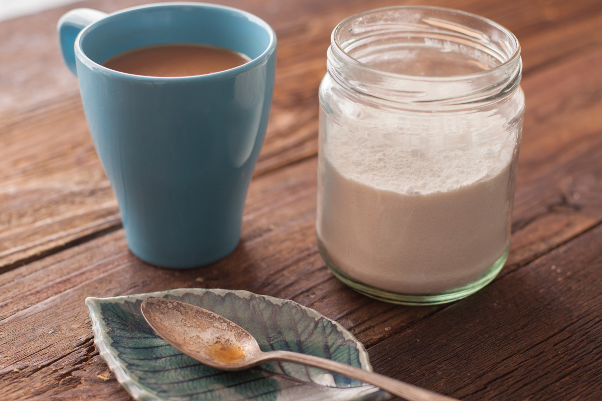 Homemade Vanilla Coffee Creamer - Far From Normal