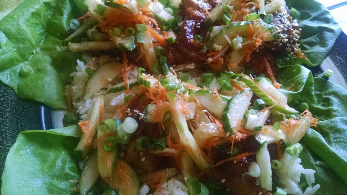 Chicken Satay Lettuce Wraps image