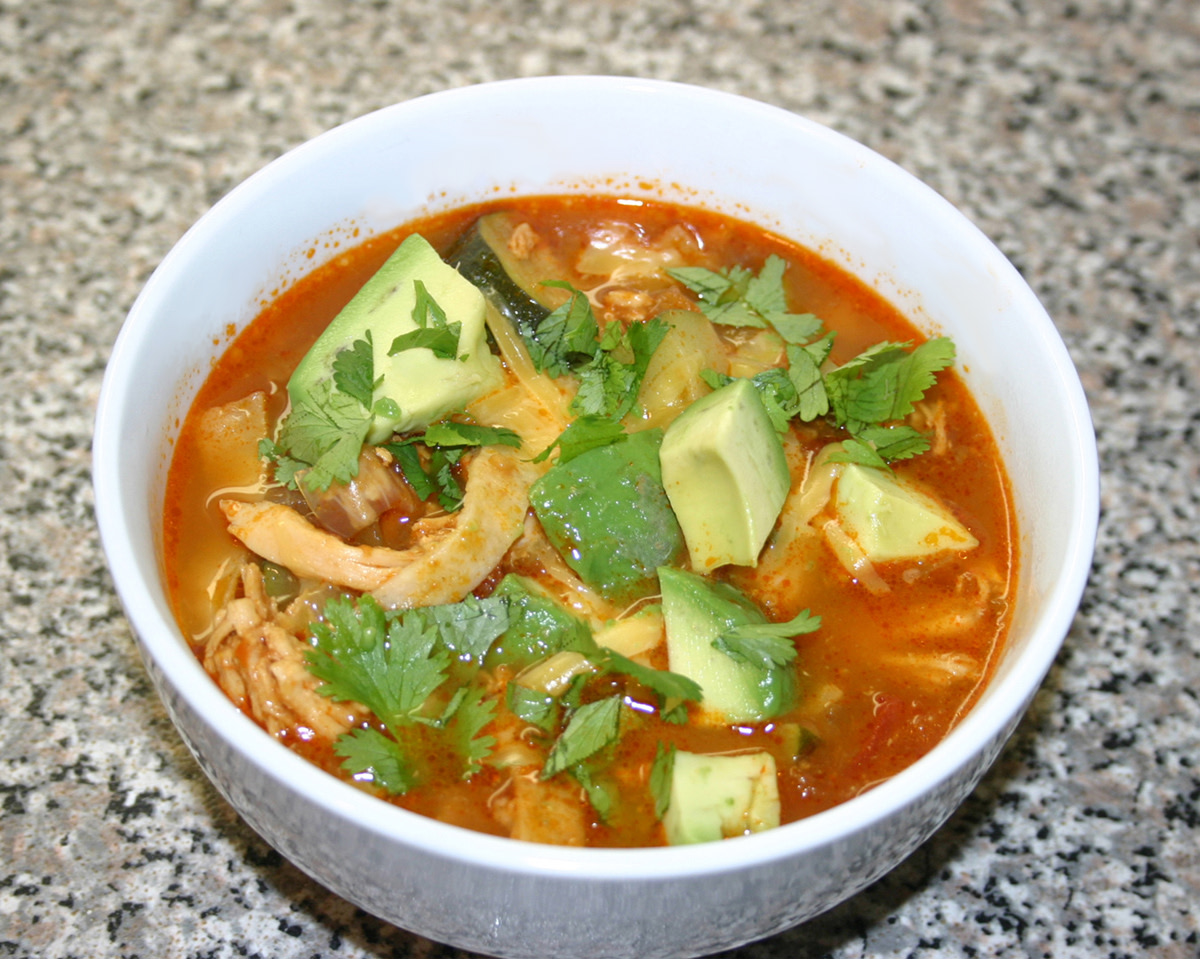 Light Chicken Tortilla Soup