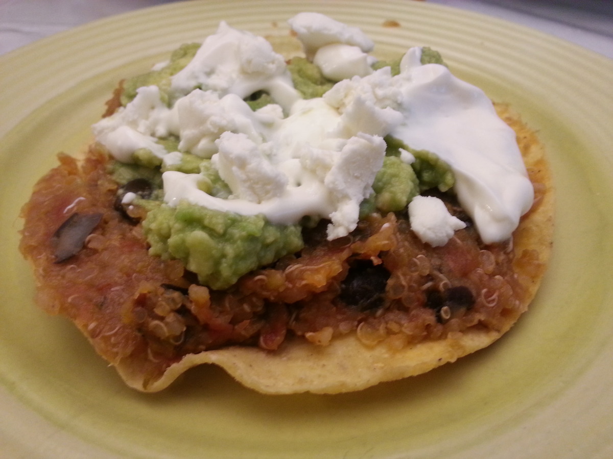 Black Bean and Quinoa Tostadas