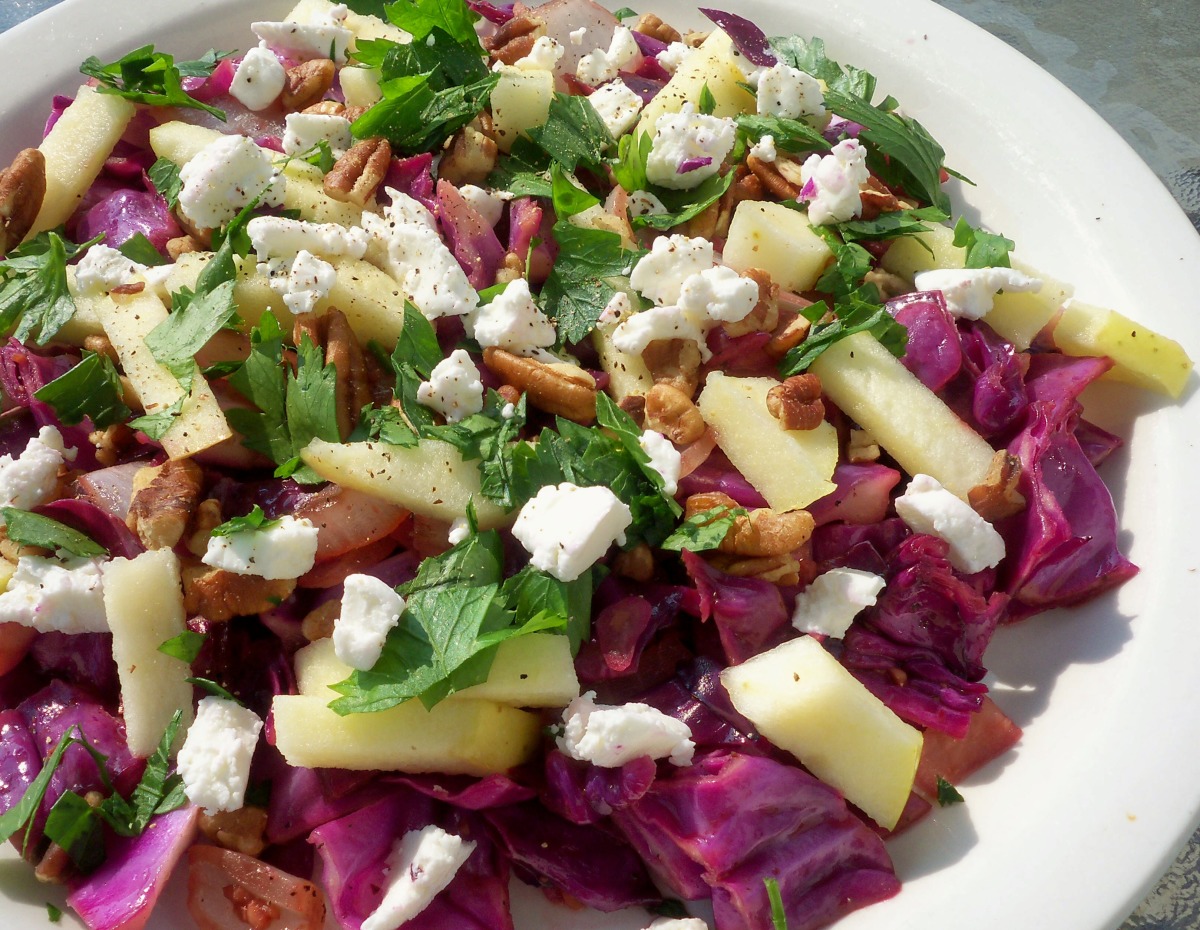 Warm Red Cabbage Salad Recipe Food Com