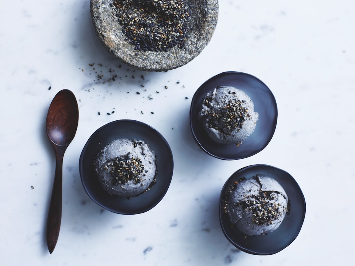 Black Sesame Seed Ice Cream (HoogimJa Ice Cream) Recipe