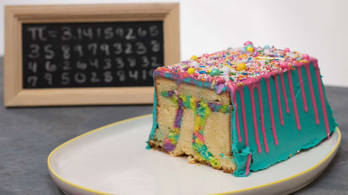 Rainbow Polka Dot Cake