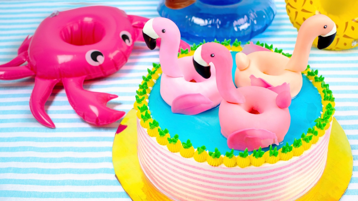 Signature Tropical Party Flamingo Birthday Cake Topper Decoration   Walmartcom