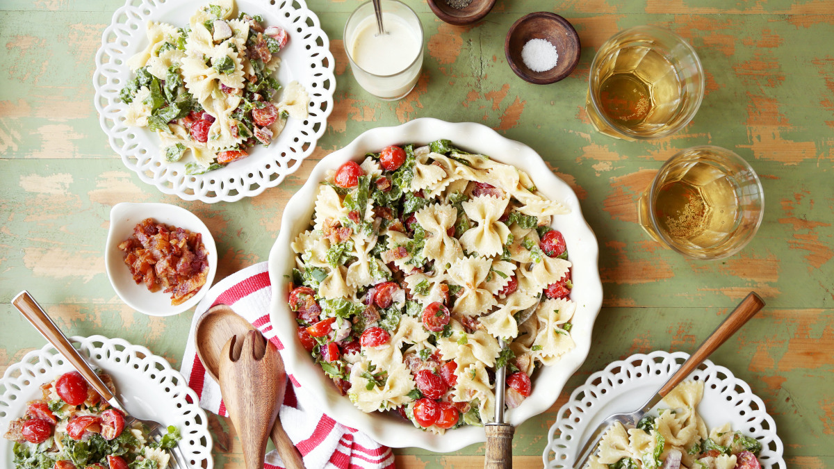 Incredible Blt Pasta Salad Recipe Food Com