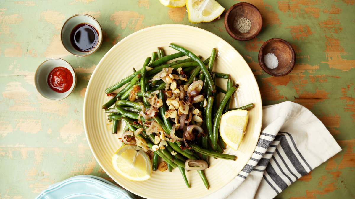 Honey Soy Crispy Garlic Green Beans-image