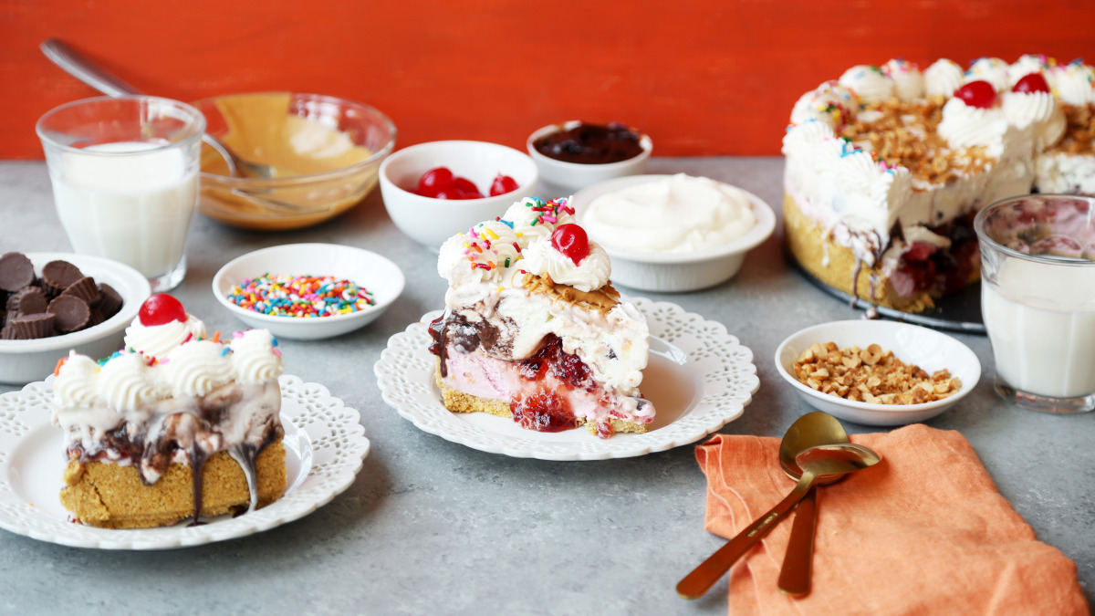 PB&amp;J Ice Cream Pie-image