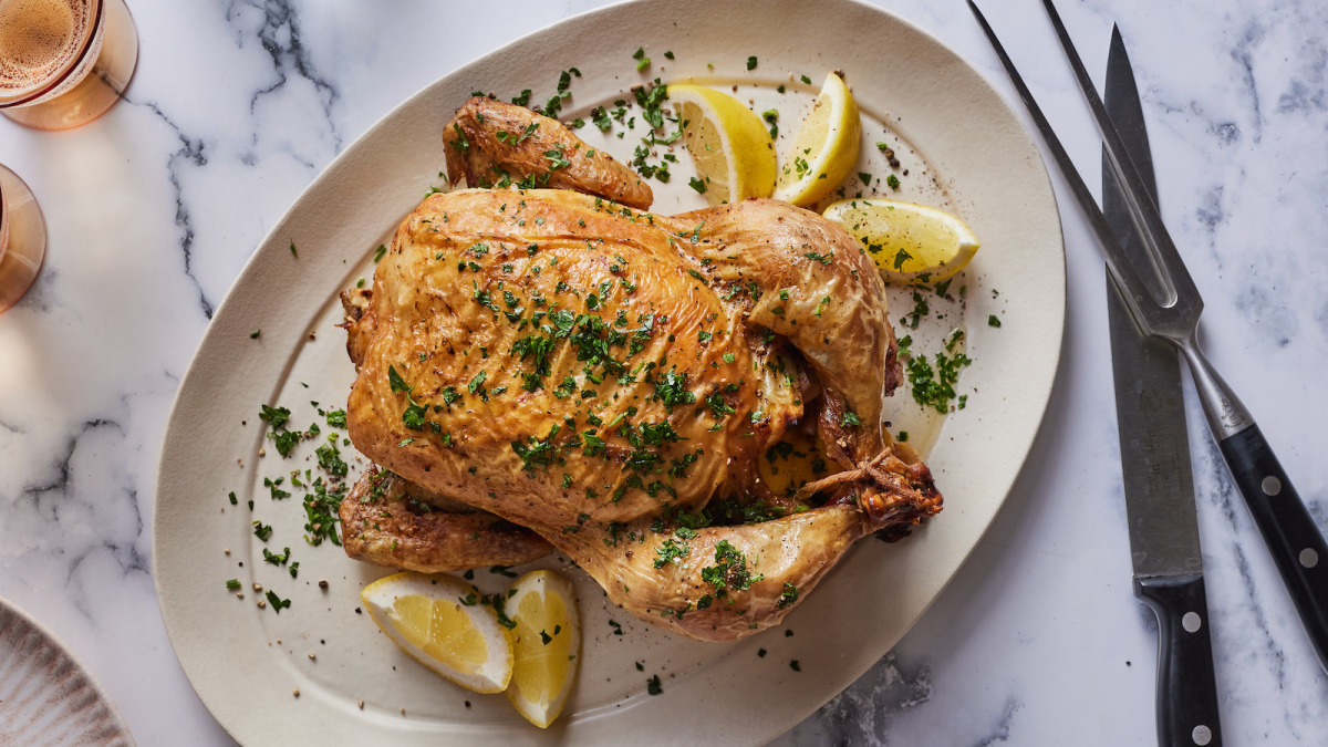 Roast Clay-Pot Lemon Chicken with Garlic and Chilli - Love the Kitchen