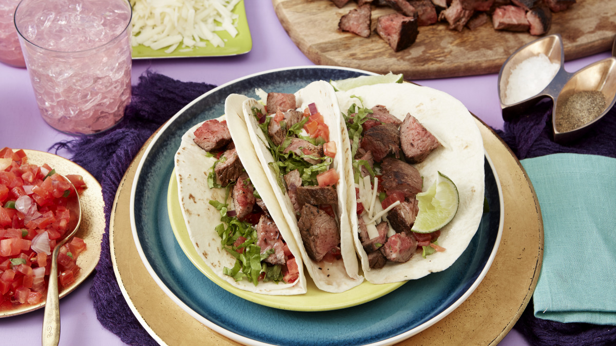 Chipotle Grilled Steak Soft Tacos