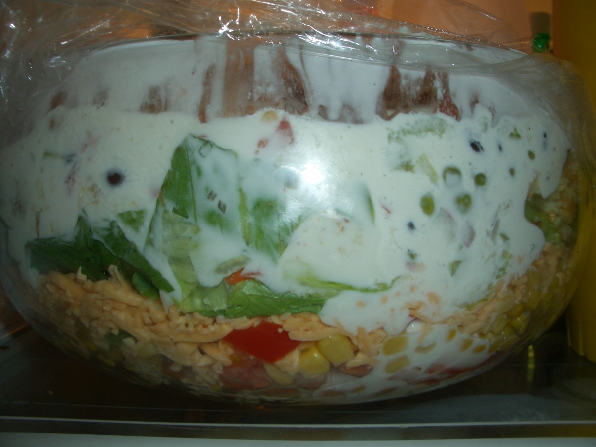 Layered Cornbread Salad image