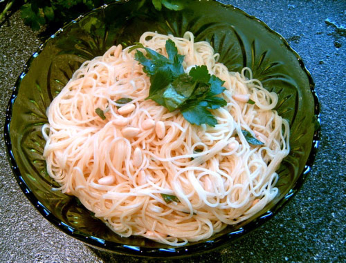 Angel Hair with Lemon and Pine Nuts