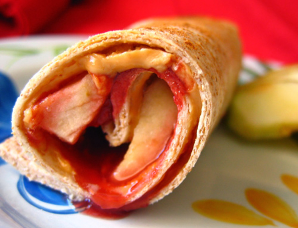 Peanut Butter, Jelly &amp; Apple Roll-Ups-image