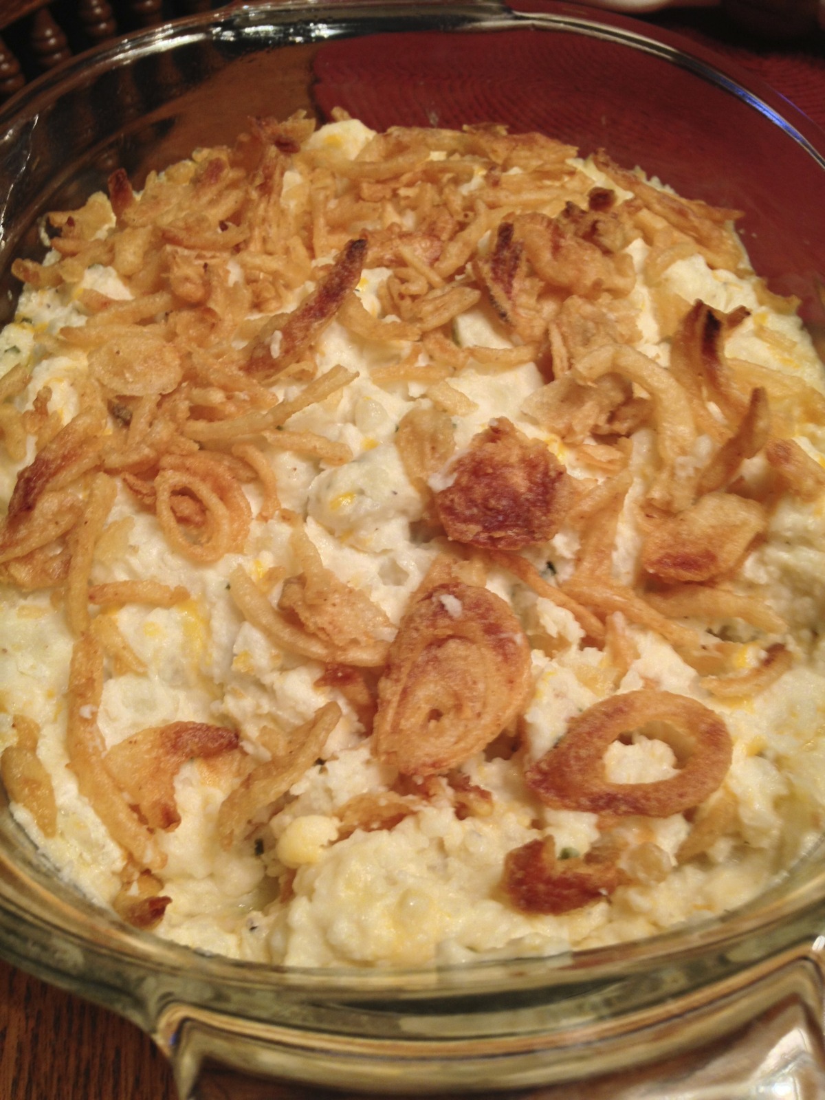 Creamy Garlic Mashed Potato Casserole