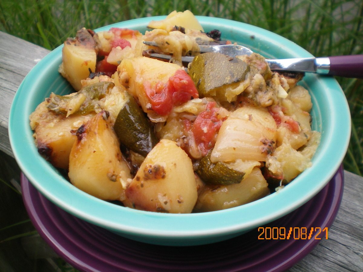 Briami (Greek Oven-Roasted Vegetables)