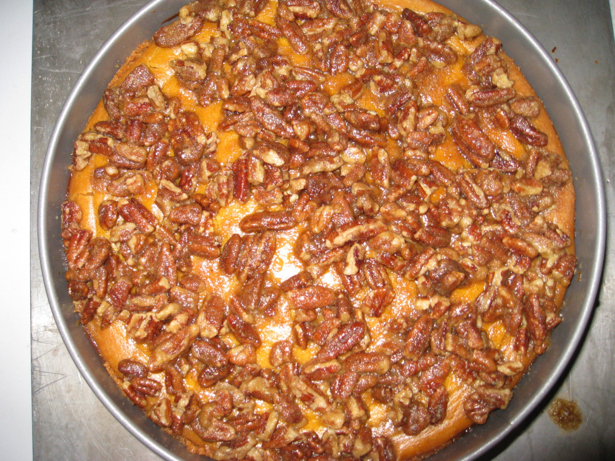Pumpkin-Pecan Cheesecake image