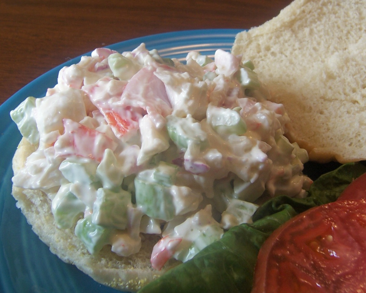 Fake Crab Salad Sandwiches image