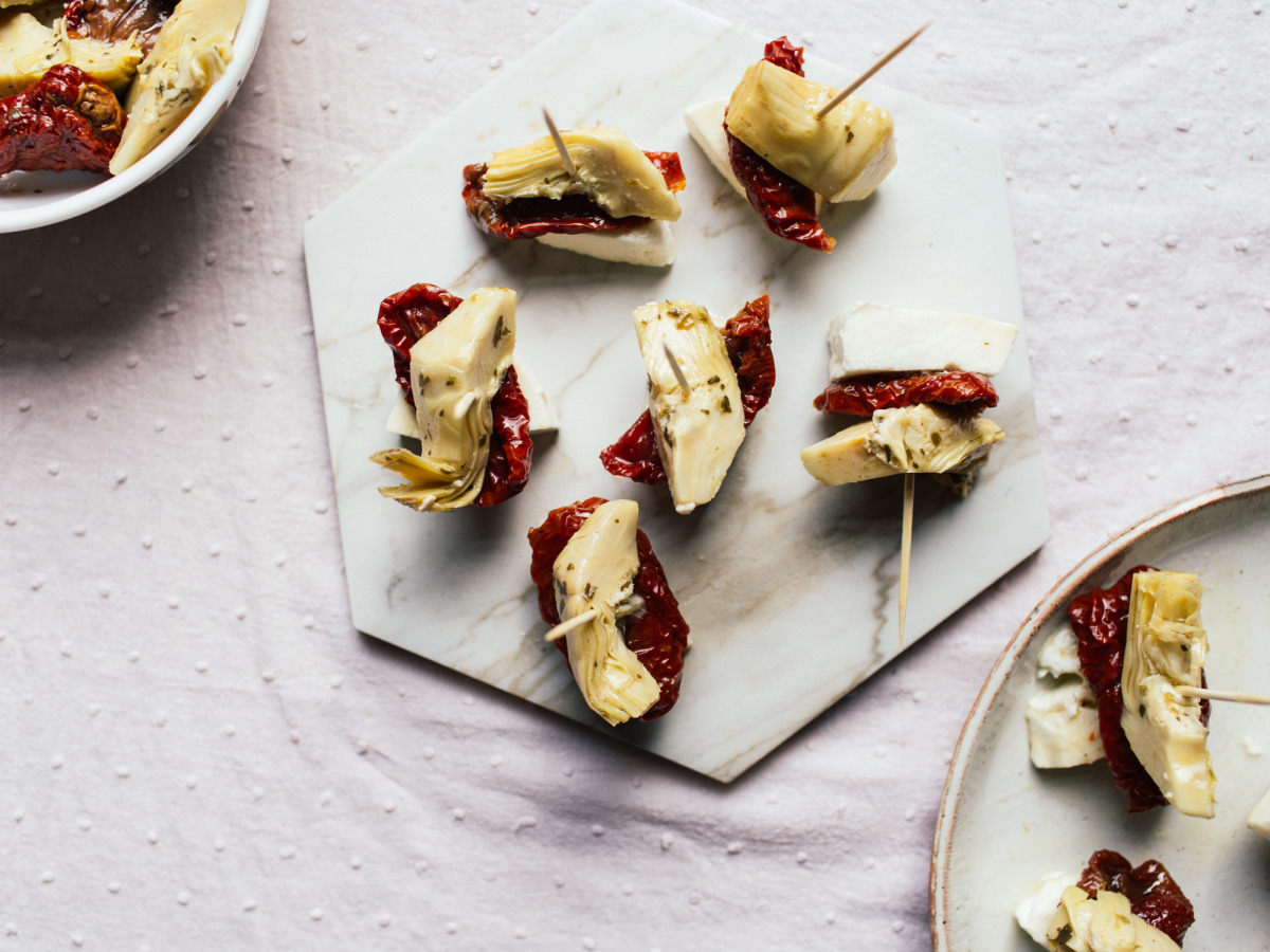 Marinated Artichoke Kebabs-image