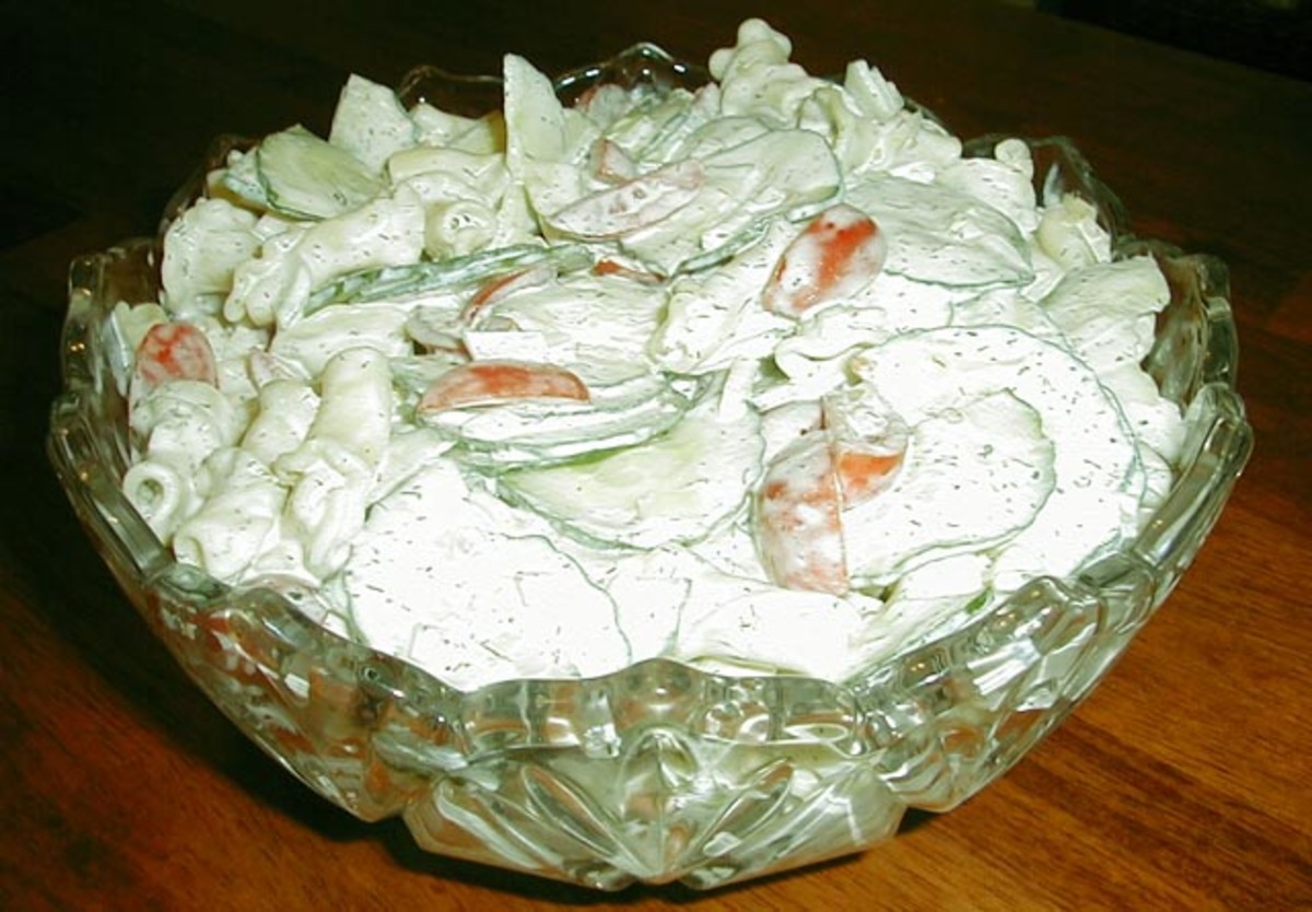 Cucumber Pasta Salad with Dill