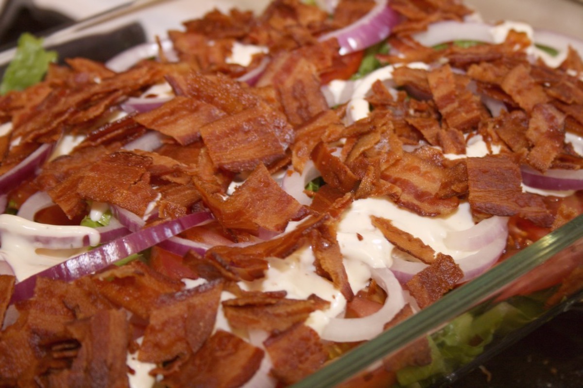 Bacon Lettuce &Tomato Layered Salad